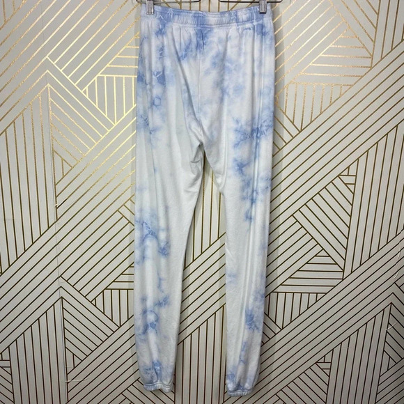 SoulCycle‎ Tie Dye Joggers Blue/White Tie Waist - Picture 7 of 12